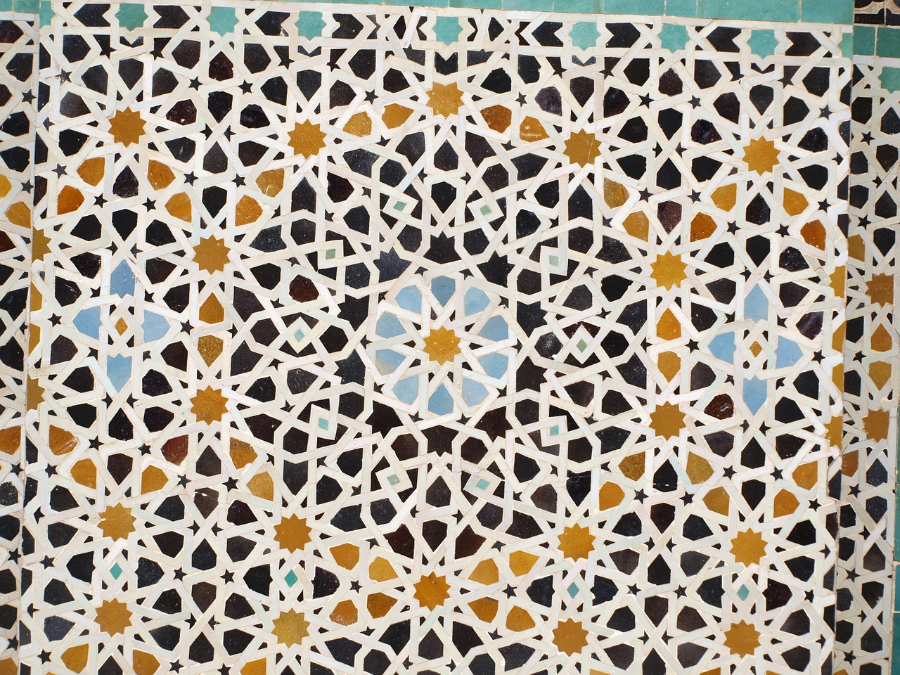 Mozaika, Plytelės, Arabas, Fez, Grindys, Afrika, Spalva, Medina, Fonas, Tekstūra
