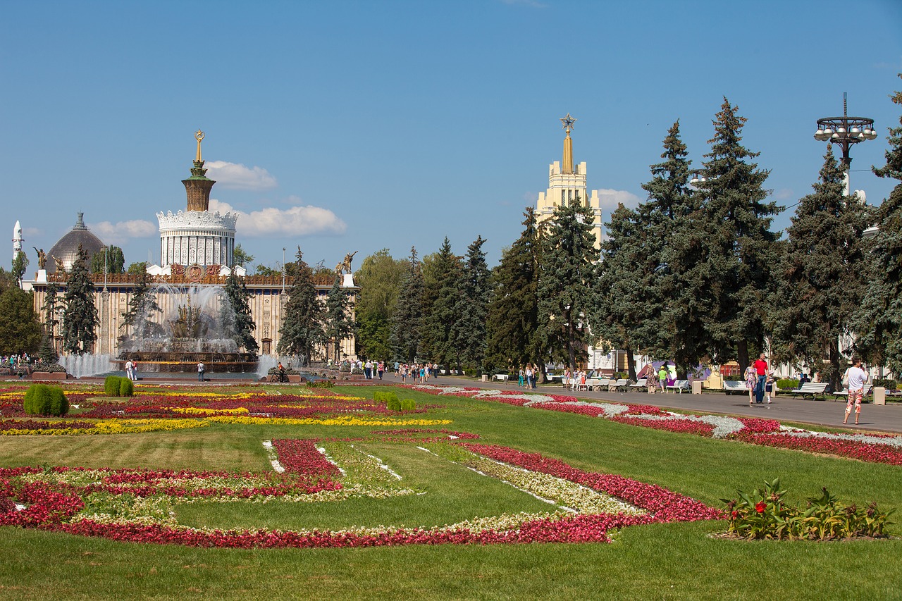 Moscow, Enea, Sovietinė Sąjunga, Paminklas, Istorija, Rodyti Vietą, Ussr, Fontanas, Mėlynas Dangus, Paviljonas