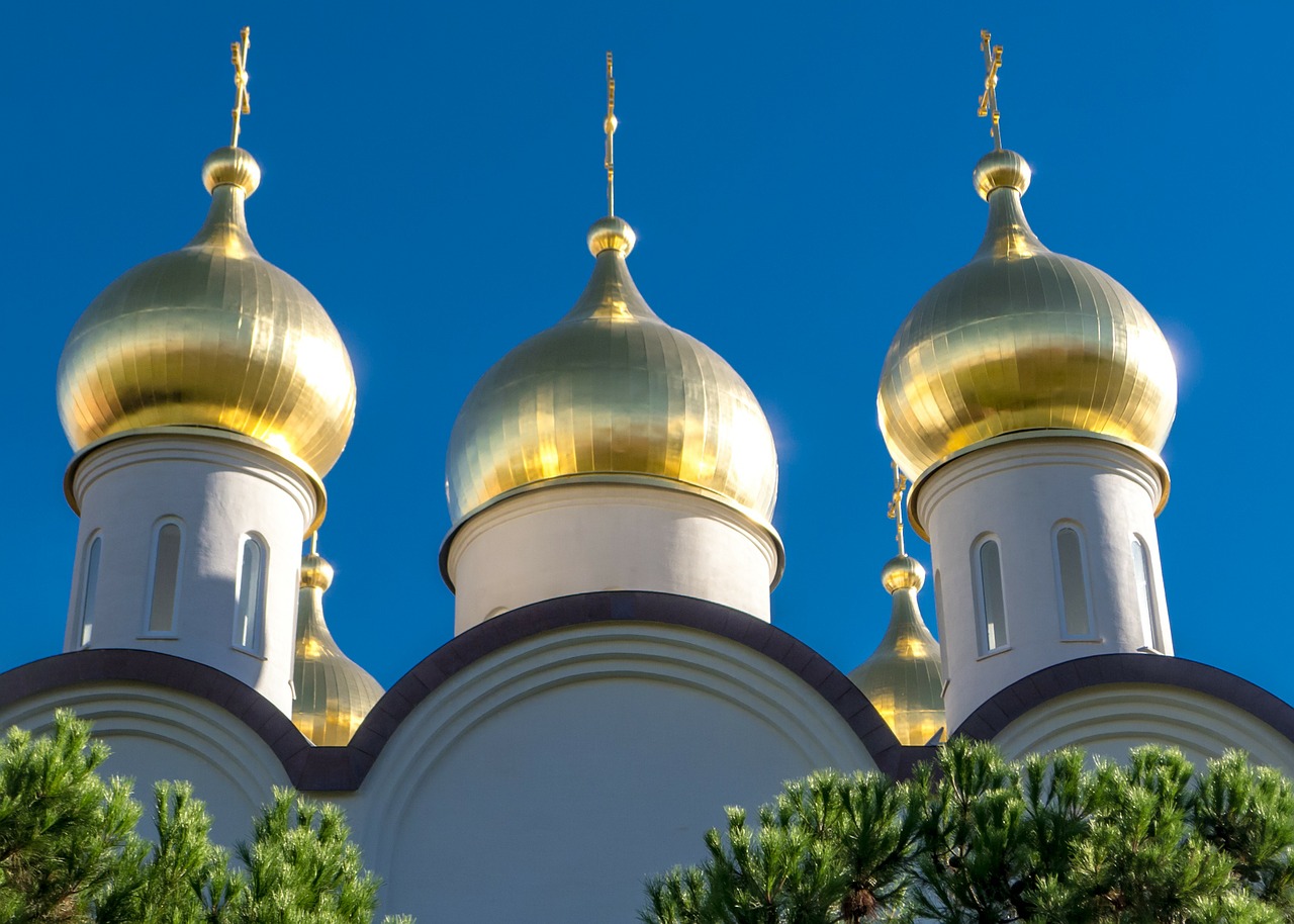Moscow, Bažnyčia, Ortodoksas, Auksas, Kupolas, Architektūra, Parapija, Katedra, Miestas, Kruzas