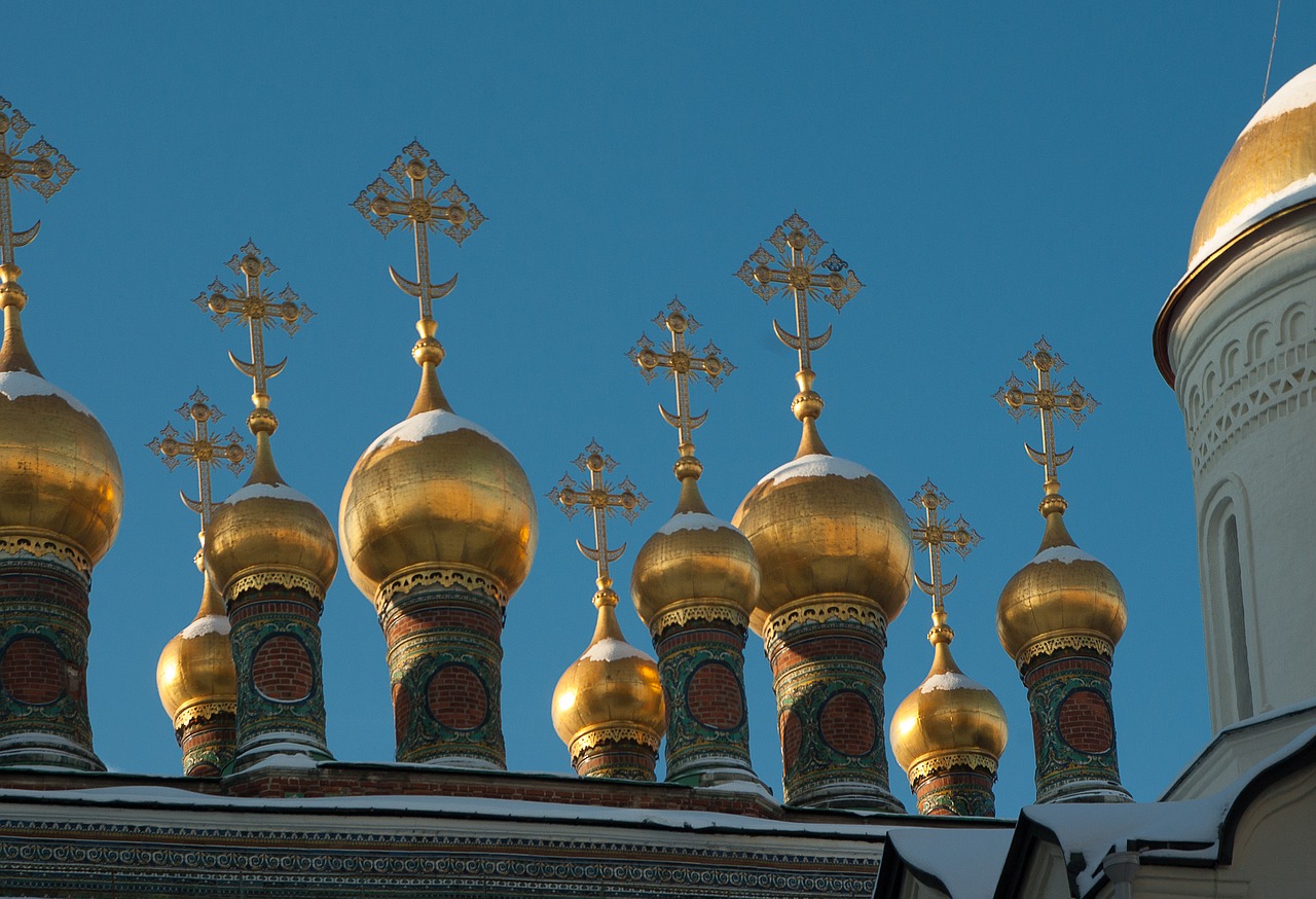 Moscow, Kremlius, Katedra, Ortodoksas, Kupolai, Svogūnėliai, Nemokamos Nuotraukos,  Nemokama Licenzija