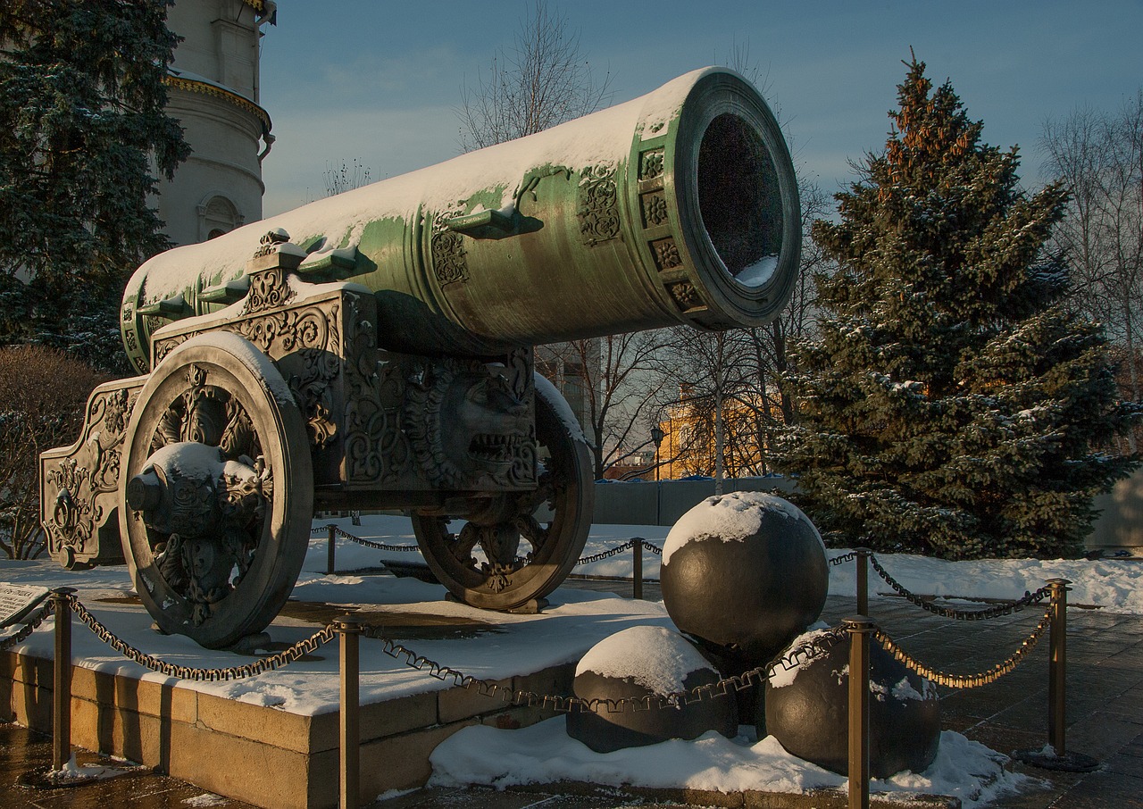 Moscow, Kremlius, Kanonas, Cannonballs, Karaliaus Patranka, Nemokamos Nuotraukos,  Nemokama Licenzija