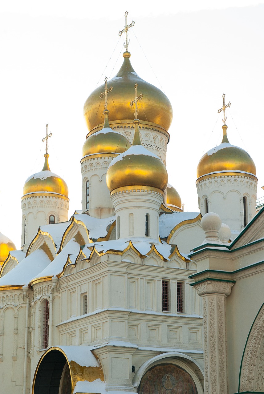 Moscow, Kremlius, Katedra, Ortodoksas, Svogūnėliai, Kupolai, Nemokamos Nuotraukos,  Nemokama Licenzija