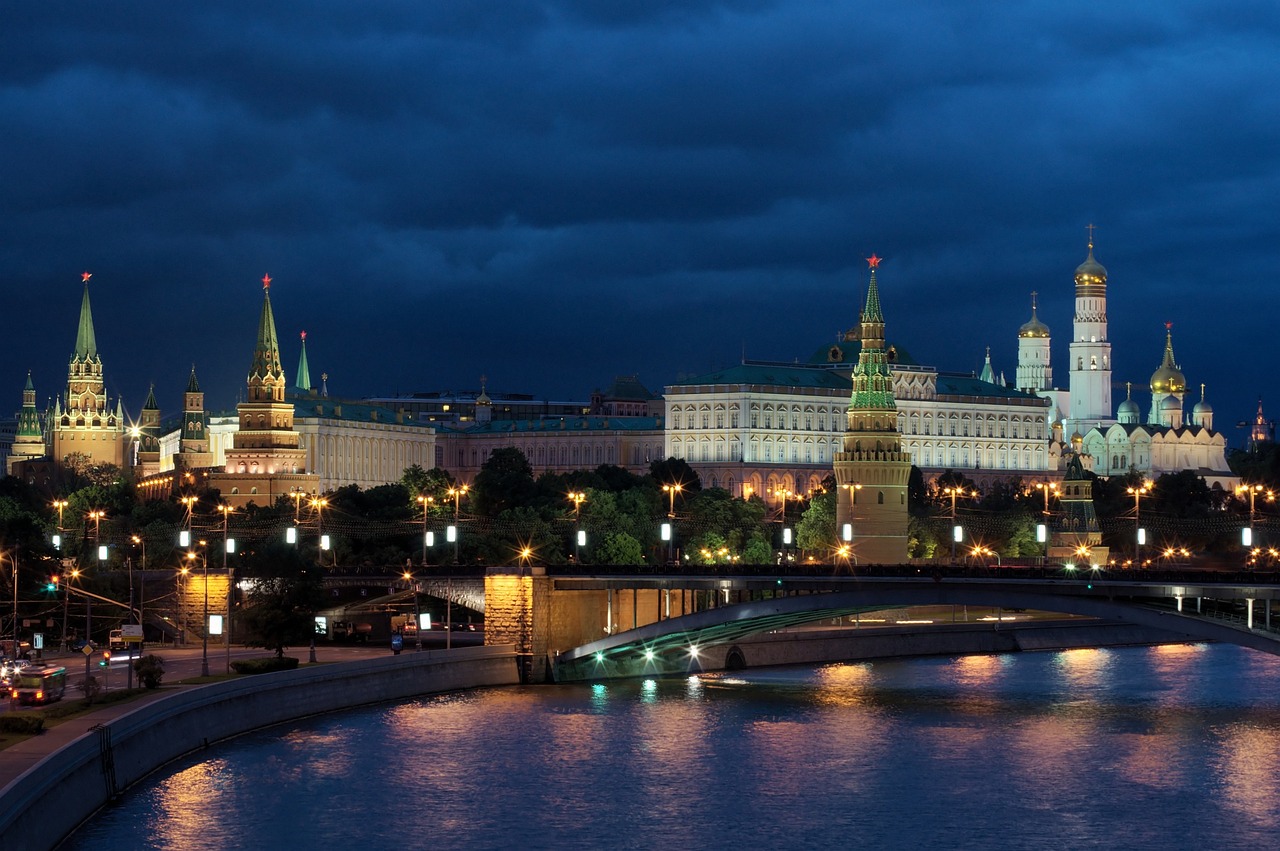 Moscow, Naktis, Rusija, Kremlius, Naktinė Nuotrauka, Sovietų Sąjunga, Istoriškai, Kapitalas, Architektūra, Vyriausybė