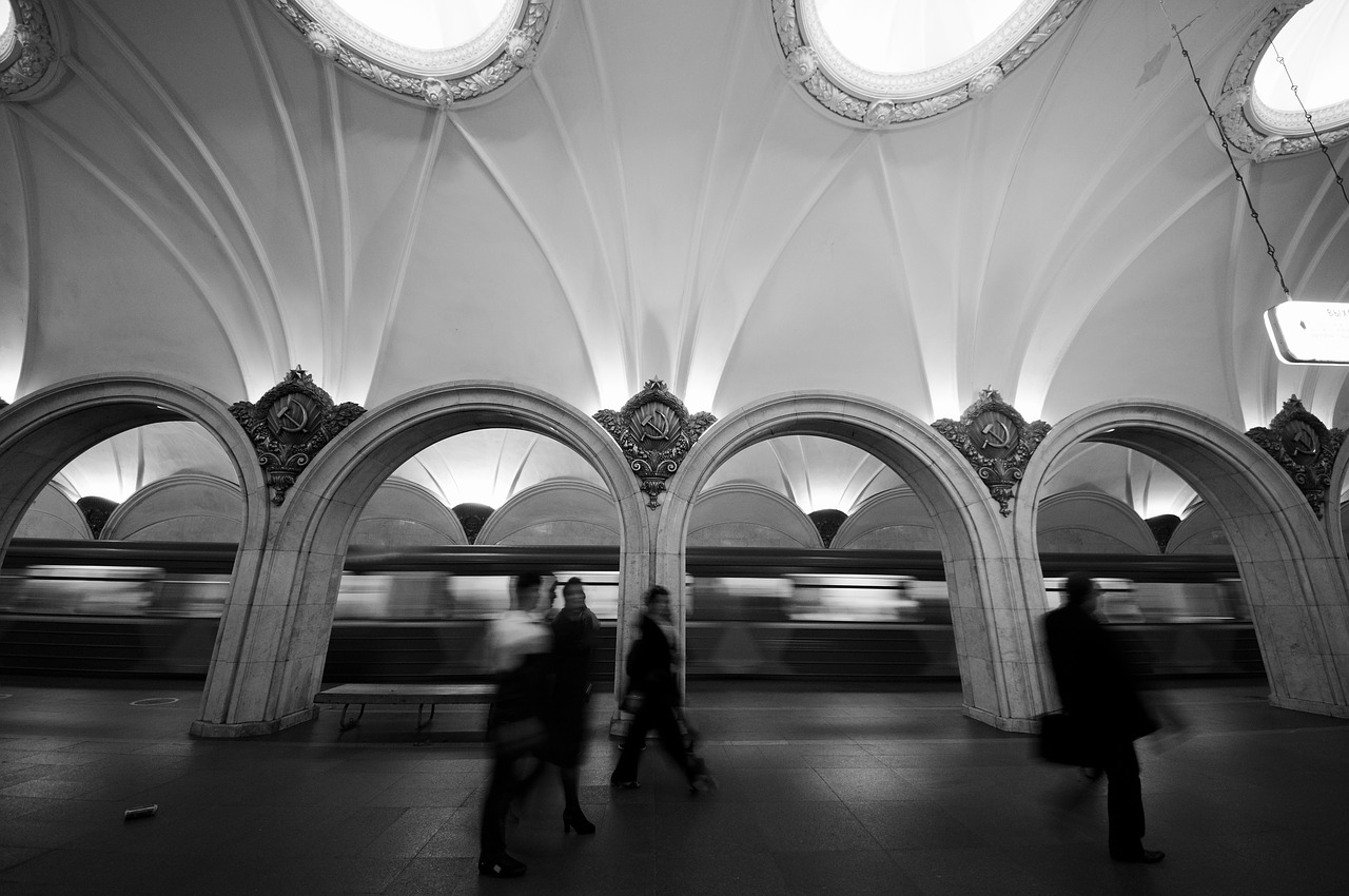 Moscow, Metro, Metro, Eismas, Kapitalas, Istoriškai, Rusija, Menas, Sovietų Sąjunga, Turizmas