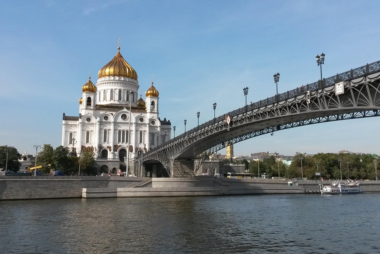 Maskva,  Rusija,  Katedra,  Šventykla,  Upė,  Religija,  Maskvos Upės,  Turizmas,  Tiltas,  Istorija
