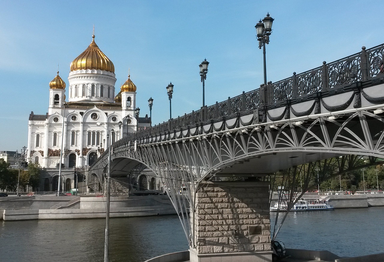 Maskva,  Rusija,  Šventykla,  Tiltas,  Upė,  Maskvos Upės,  Katedra,  Quay,  Architektūra,  Lankytini Objektai