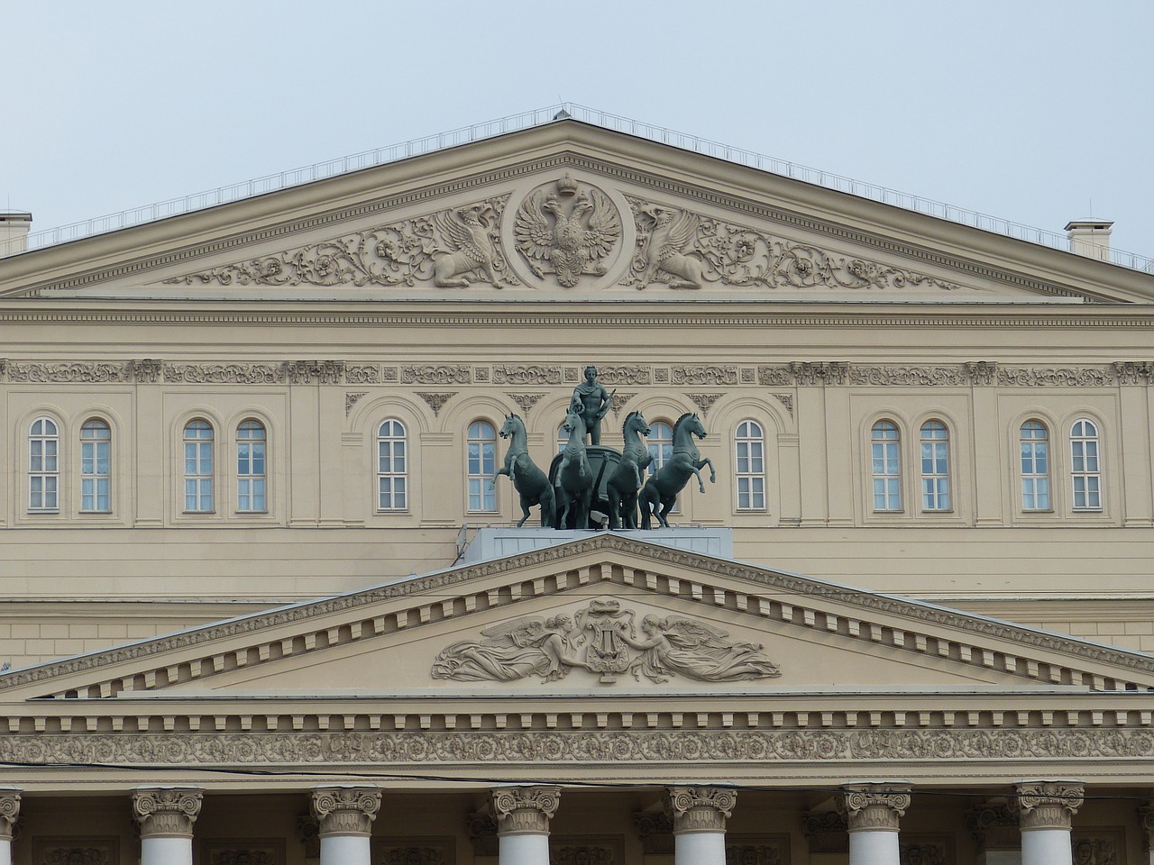 Moscow, Rusija, Kapitalas, Architektūra, Kremlius, Istoriškai, Teatras, Didžioji, Figūra, Quadriga