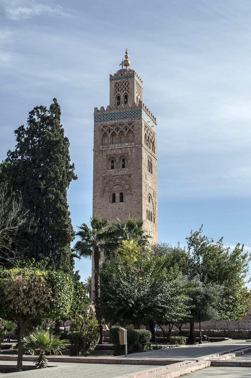 Mečetė, Marrakesh, Marokas, Marokas, Afrika, Marrakechas, Bokštas, Islamas, Koutoubia, Musulmonas