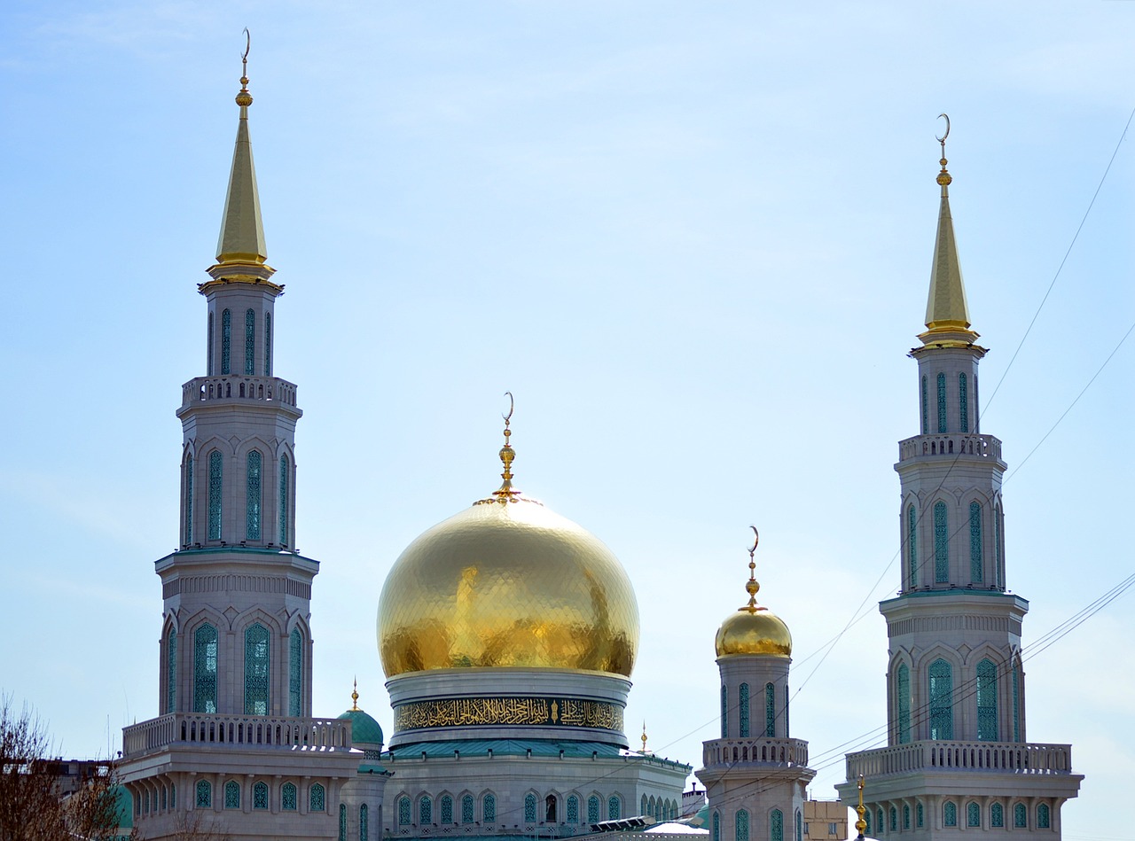 Mečetė, Moscow, Rusija, Islamas, Religija, Minaretas, Musulmonas, Orientyras, Architektūra, Pastatas