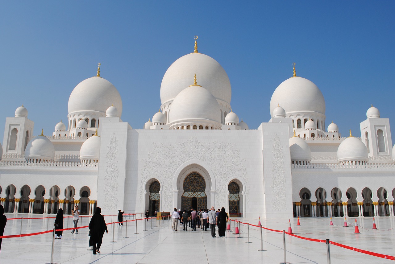 Mečetė, Abu Dabis, Balta Mečetė, Emiratai, Orientuotis, Sheikh Zayed Mečetė, Islamas, Lankytinos Vietos, Nemokamos Nuotraukos,  Nemokama Licenzija