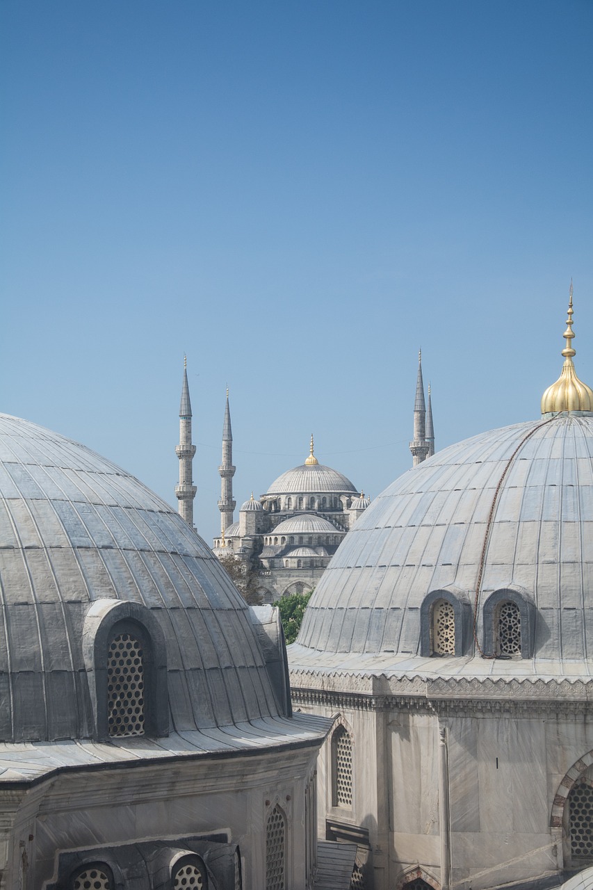 Mečetė,  Istanbulas,  Turkija,  Islamas,  Architektūra,  Minaretas,  Maldos Namai,  Kupolas,  Turkish,  Orientyras