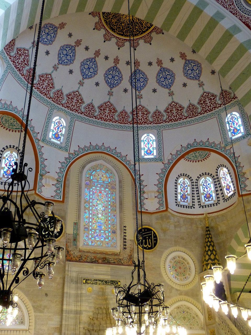 Mečetė, Istanbulas, Turkija, Islamas, Dievas, Malda, Žvakidė, Langas, Kupolas, Nemokamos Nuotraukos