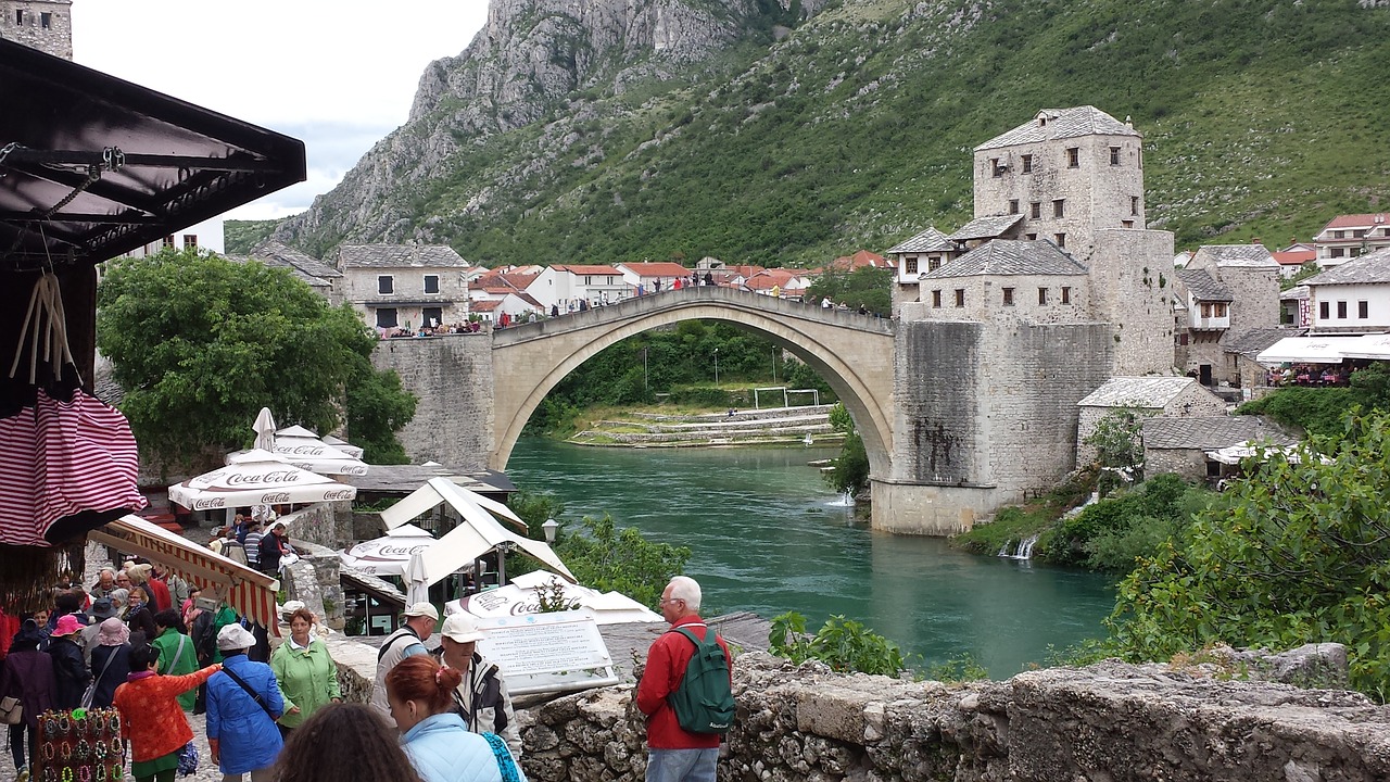 Mostar, Bosnija, Tiltas, Nemokamos Nuotraukos,  Nemokama Licenzija
