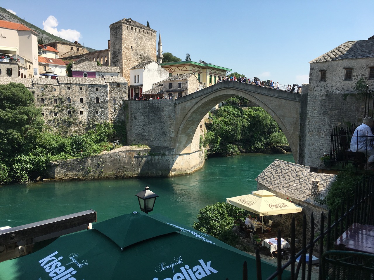 Mostar,  Tiltas,  Bosnija,  Hercegovinoje,  Upė,  Architektūra,  Kelionė,  Europa,  Žymus Objektas,  Neretva