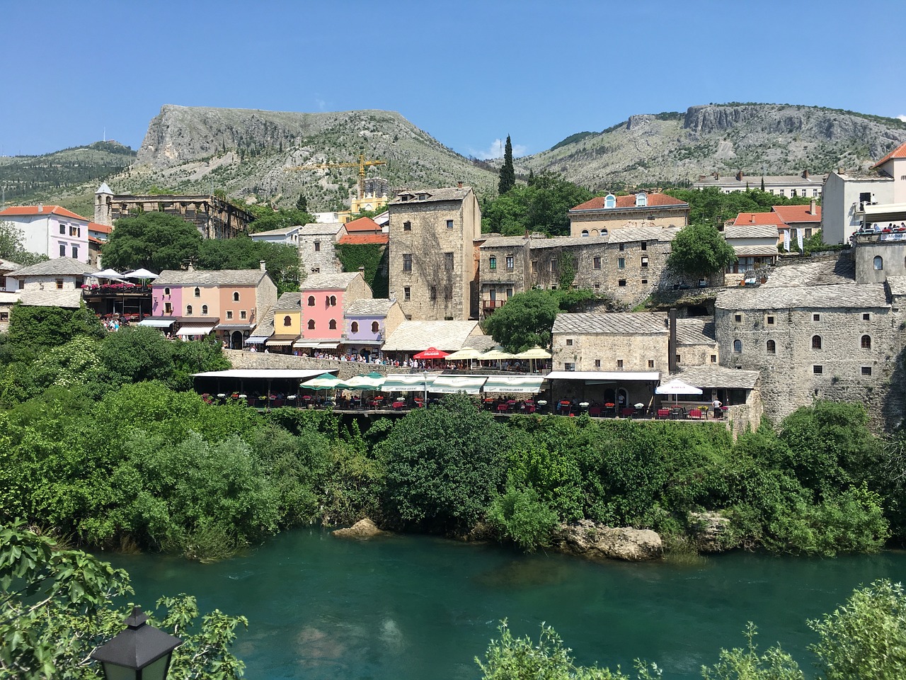 Mostar,  Upė,  Bosnija,  Islamas,  Musulmonų,  Architektūra,  Neretva,  Tiltas,  Viduramžių,  Hercegovinoje