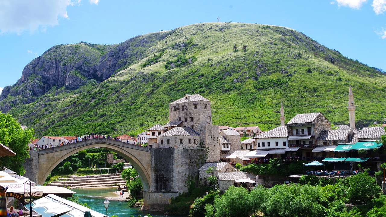 Mostar,  Tiltas,  Bosnija,  Balkan,  Unesco, Nemokamos Nuotraukos,  Nemokama Licenzija