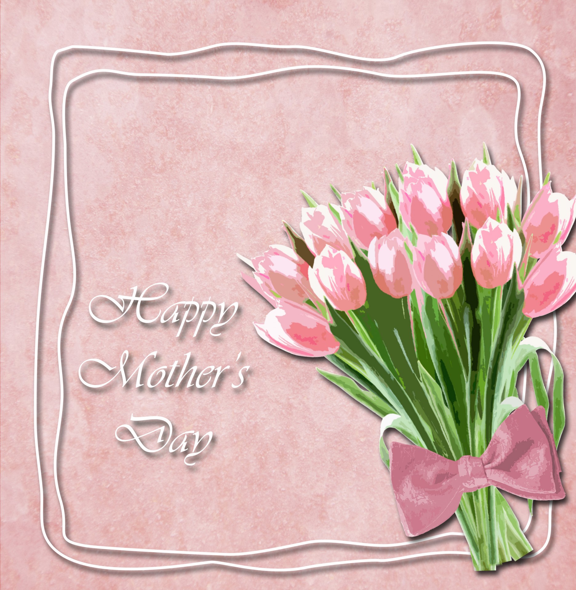 Tulpė,  Tulpės,  Gėlė,  Gėlės,  Kortelė,  Motinos Dienos & Nbsp,  Gražus,  Vintage,  Fonas,  Lankas