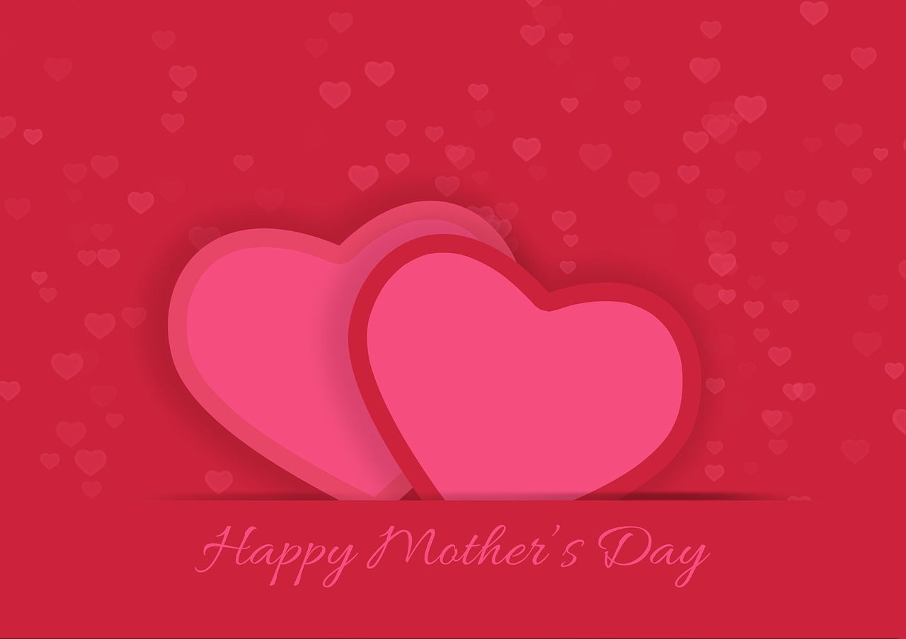 Motinos Diena, Meilė, Širdis, Mama, Sėkmė, Motina, Dėkingumas, Raudona, Ačiū, Pasveikinimas