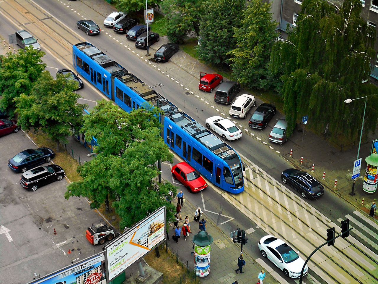 Daugybė Judesių, Tramvajus, Sankryža, Gatvė, Nemokamos Nuotraukos,  Nemokama Licenzija