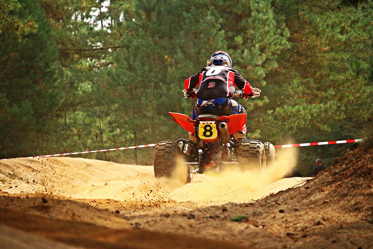 Motokroso, Quad, Quad Race, Motorsportas, Kirsti, Enduro, Atv, Motociklas, Visureigė Transporto Priemonė, Smėlis