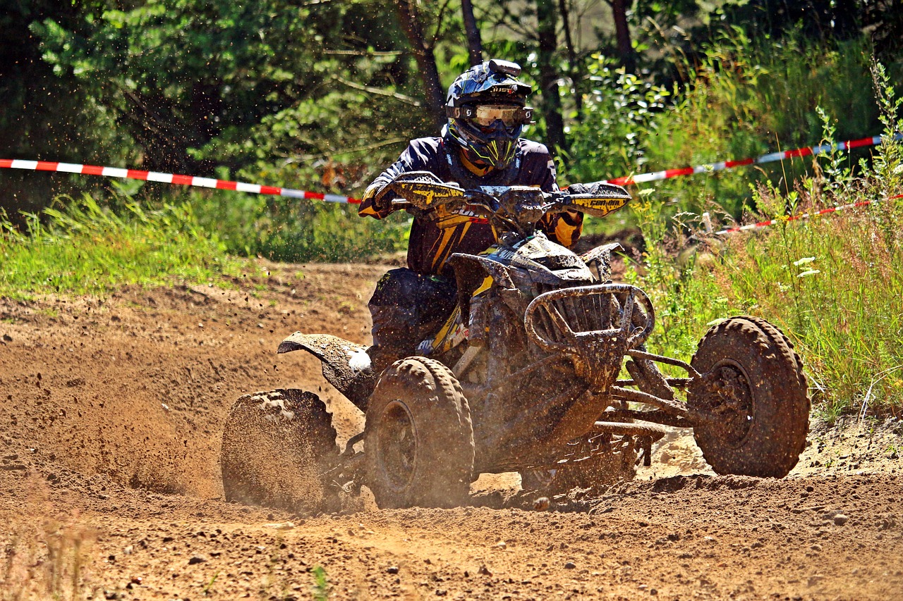 Motokroso, Quad, Atv, Kirsti, Motociklas, Lenktynės, Visureigė Transporto Priemonė, Motorsportas, Enduro, Motokroso Važiavimas