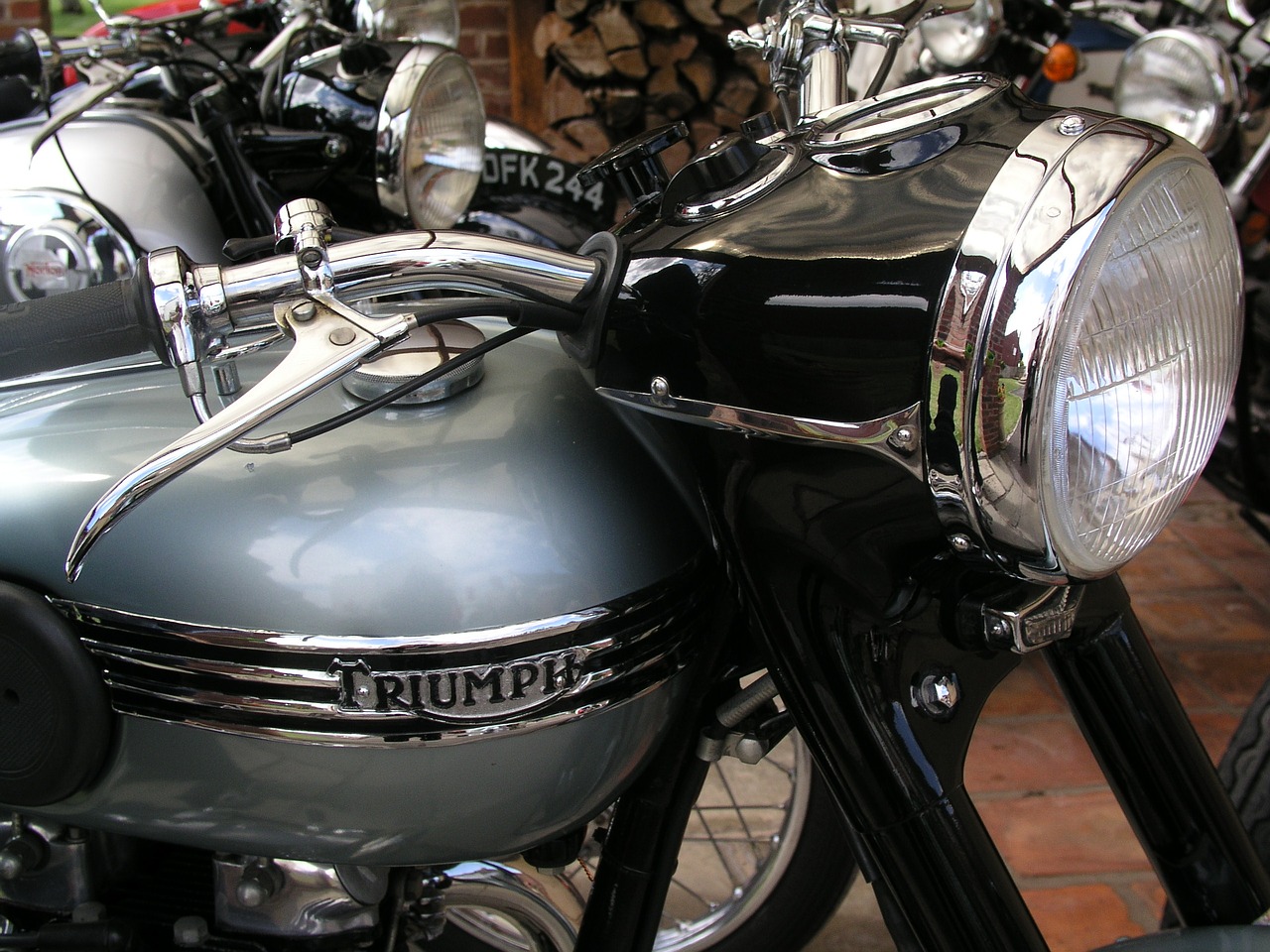 Motociklas, Triumfas, Vintage, Nemokamos Nuotraukos,  Nemokama Licenzija