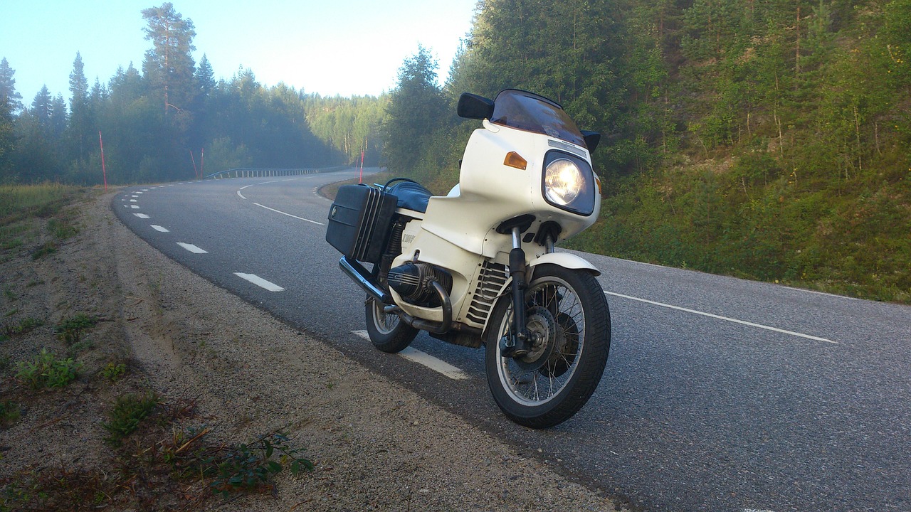 Motociklas, Kelias, Bmw, R100 Rs, Migla, Nemokamos Nuotraukos,  Nemokama Licenzija