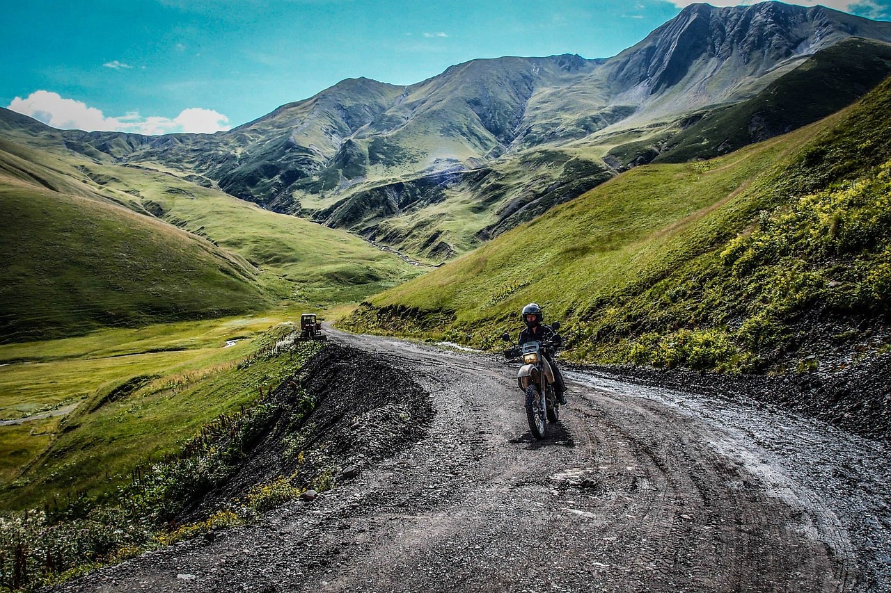 Motociklas, Kalnų Kelias, Kraštovaizdis, Kelionė, Kelias, Nemokamos Nuotraukos,  Nemokama Licenzija