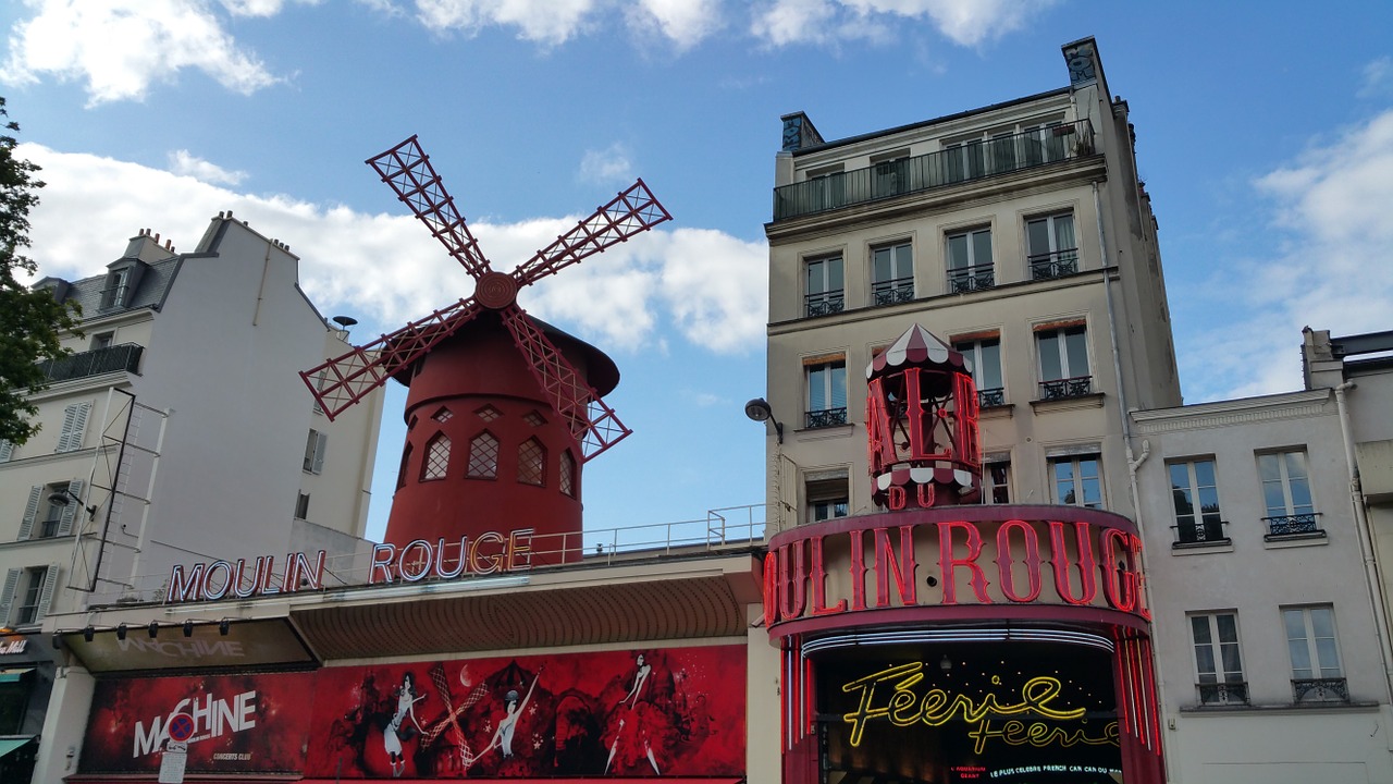 Moulin Rouge, Paris, Rouge, Moulin, Montmartras, Nemokamos Nuotraukos,  Nemokama Licenzija