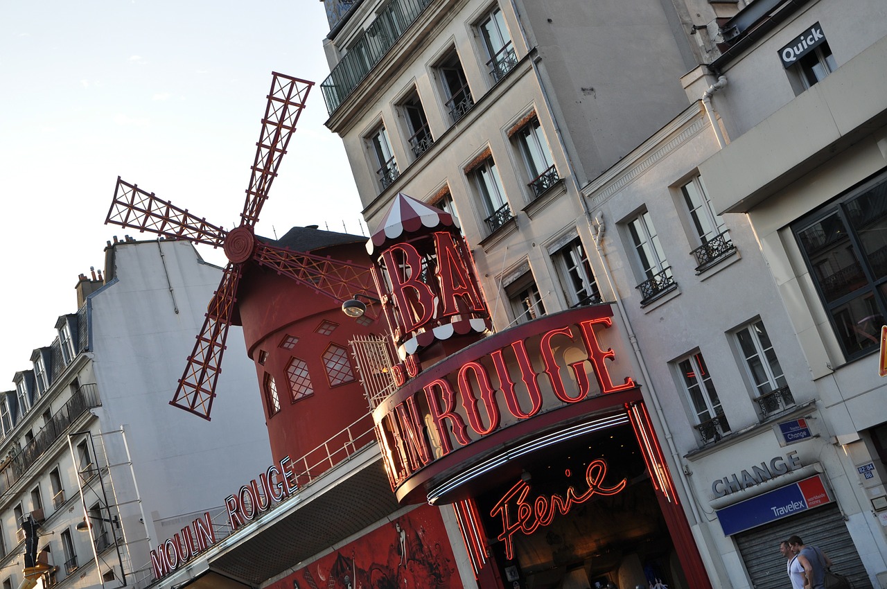 Moulin Rouge, Paris, Kabaretas, Nemokamos Nuotraukos,  Nemokama Licenzija