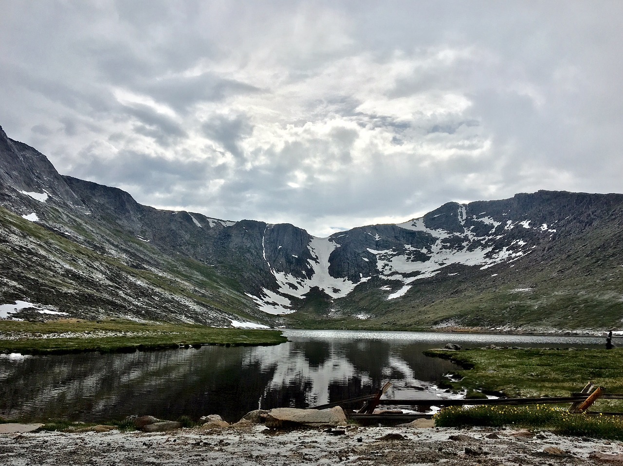 Mount Evans, Colorado, Kalnas, Ežeras, Viršūnių Ežero Parkas, Kristalas, Sniegas, Kraštovaizdis, Gamta, Natūralus