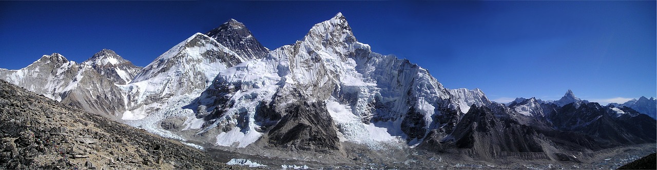 Everestas, Himalajus, Nuptse, Lhotse, Sagarmatha, Qomolangma, Chomolungma, Panorama, Pasivaikščiojimas, Žygiai