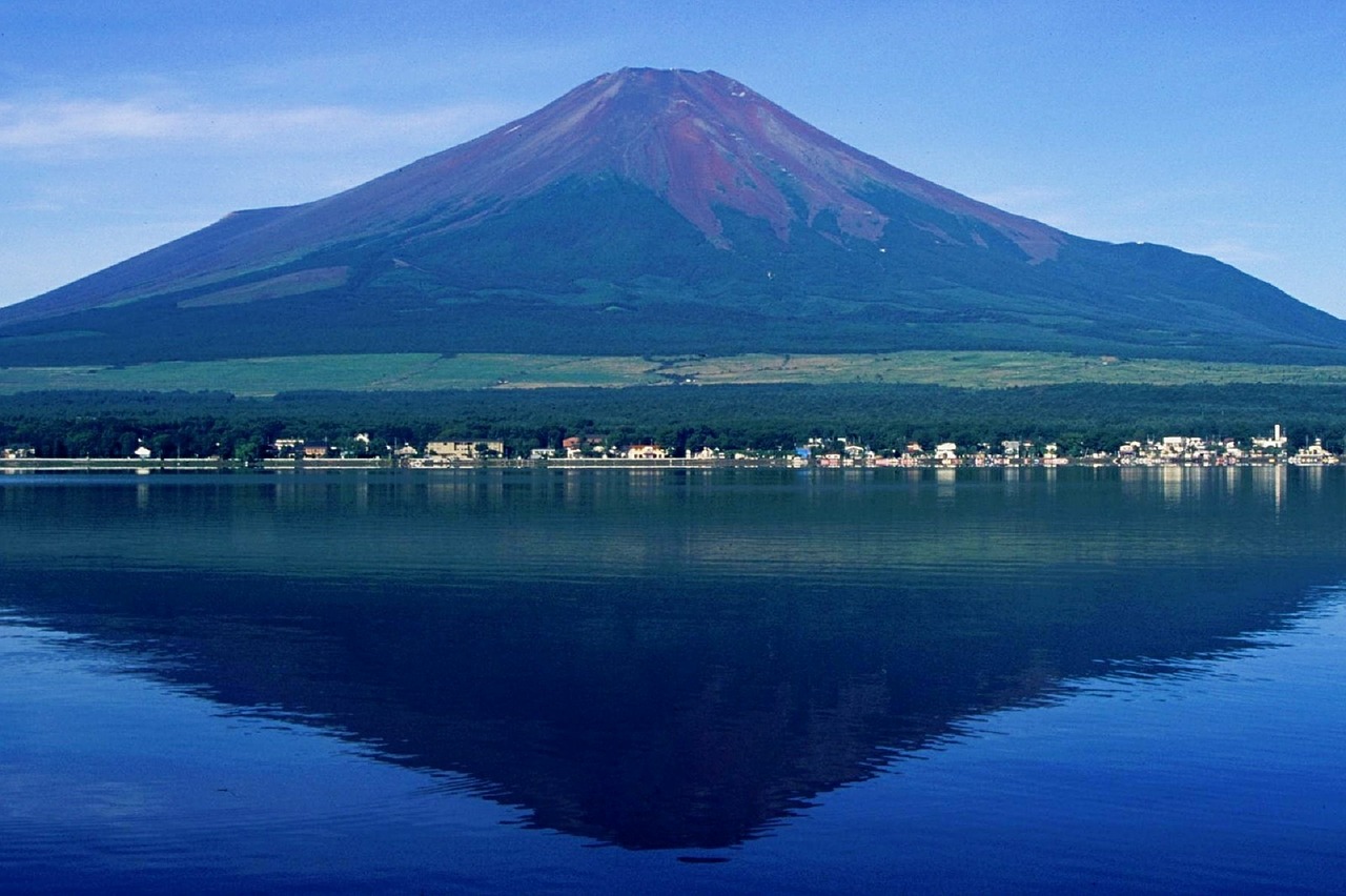 Kalno Fuji, Vanduo, Kraštovaizdis, Japonija, Kalnas, Kaimas, Atspindys, Ramus, Taikus, Ramus
