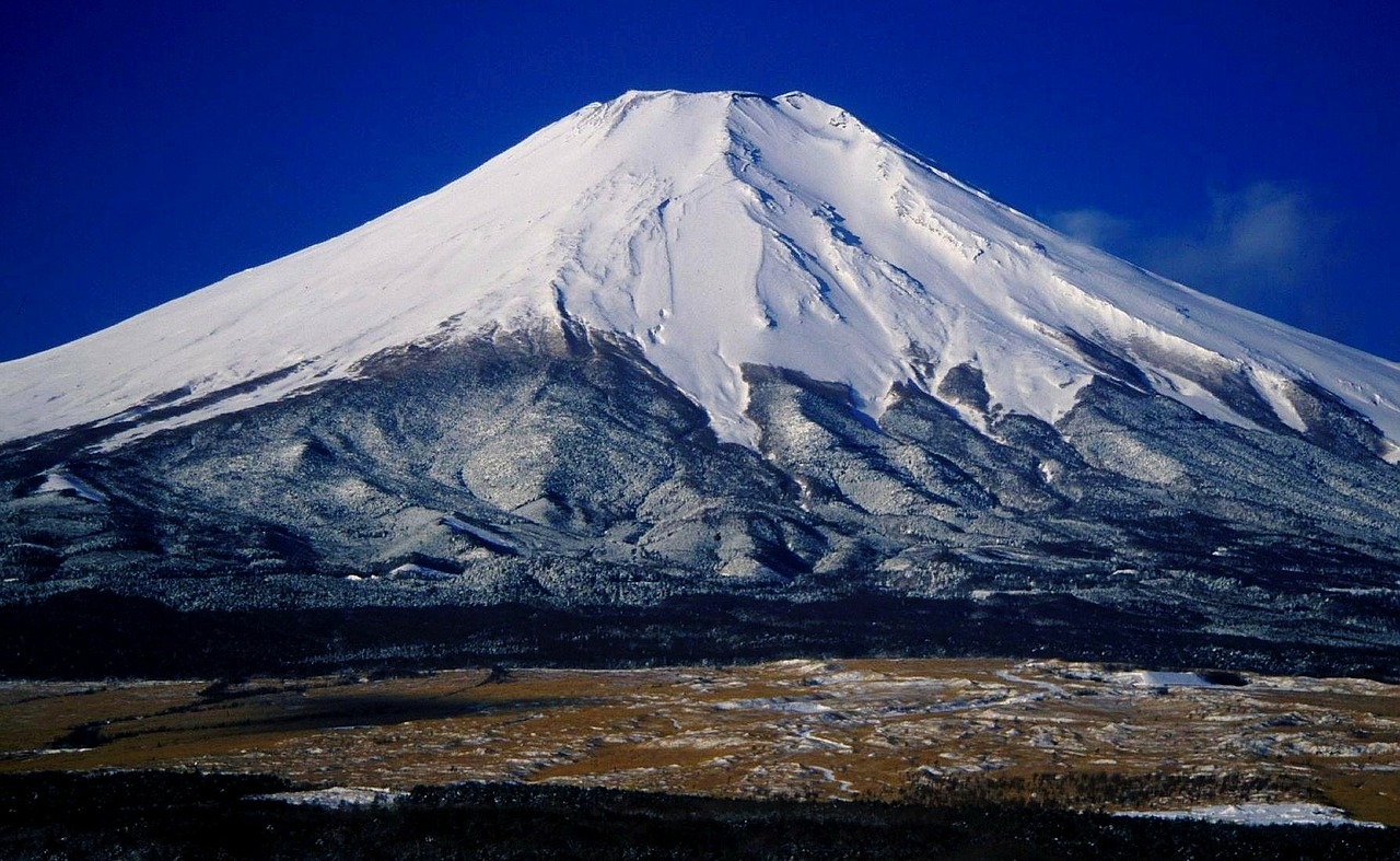 Kalno Fuji, Japonija, Kraštovaizdis, Kalnai, Gamta, Lauke, Vaizdingas, Vista, Šalis, Kaimas