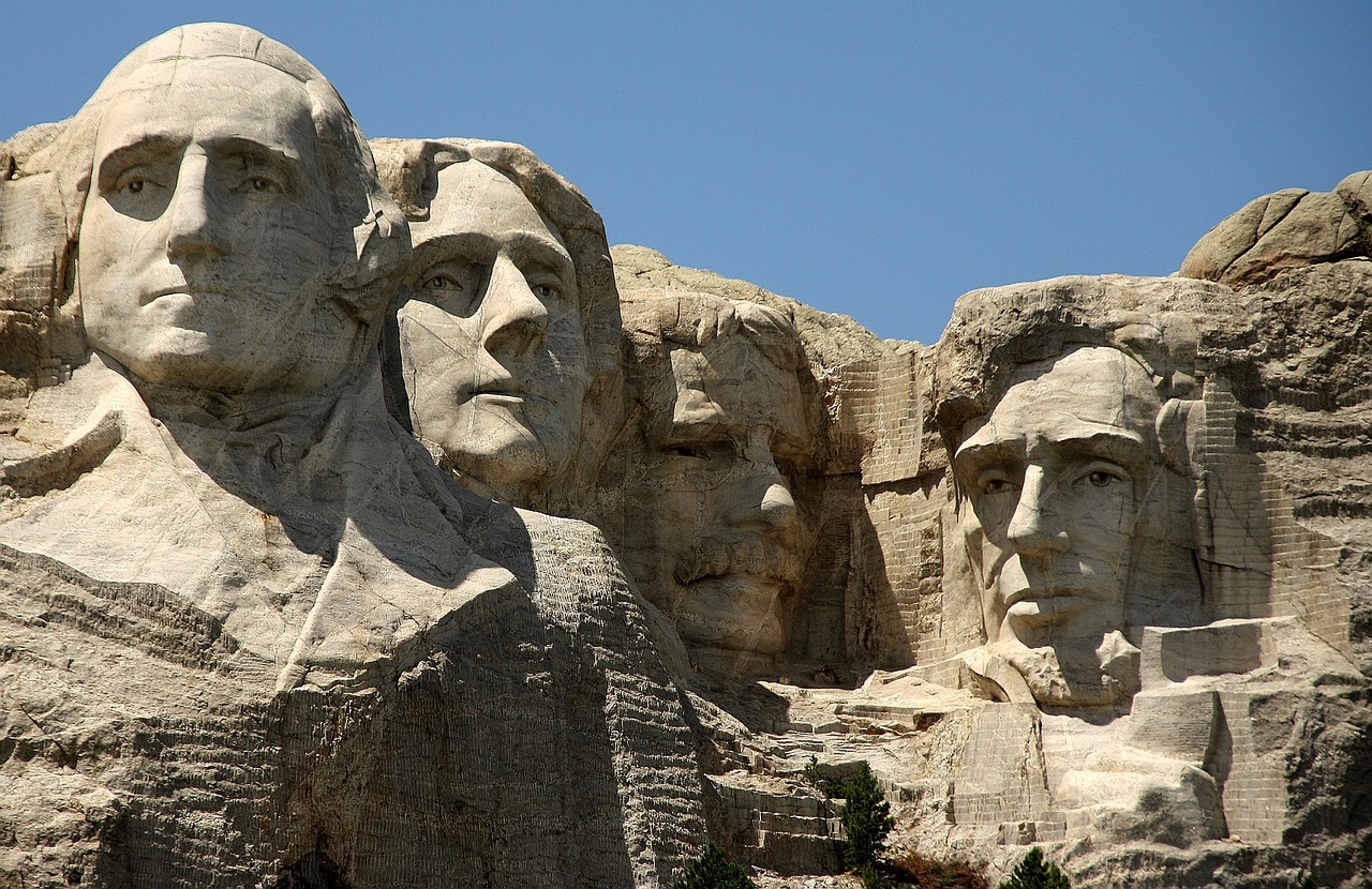 Rašmoro Kalnas, Usa, Kalnas, Monumentalus Pastatas, Džordžas Vašingtonas, Jungtinės Valstijos, Abraham Lincoln, Paminklas, Amerikietis, Pietinė Dakota