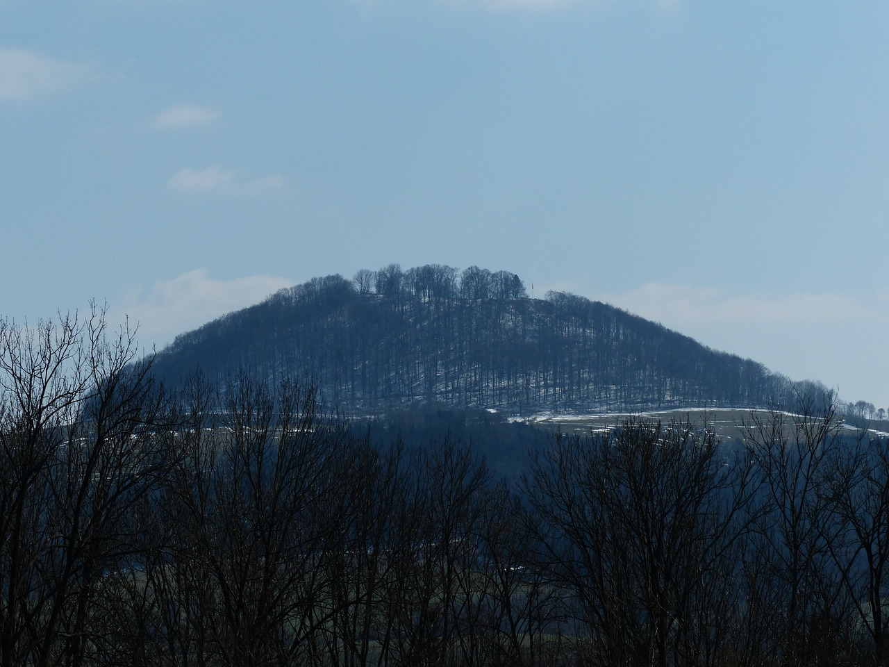 Kalnas, Kalnas, Hohenstaufen, Kraštovaizdis, Swabian Alb, Trys Kaiserbergai, Albų Karnizai, Bespalvis, Vaizdingas, Vaizdas