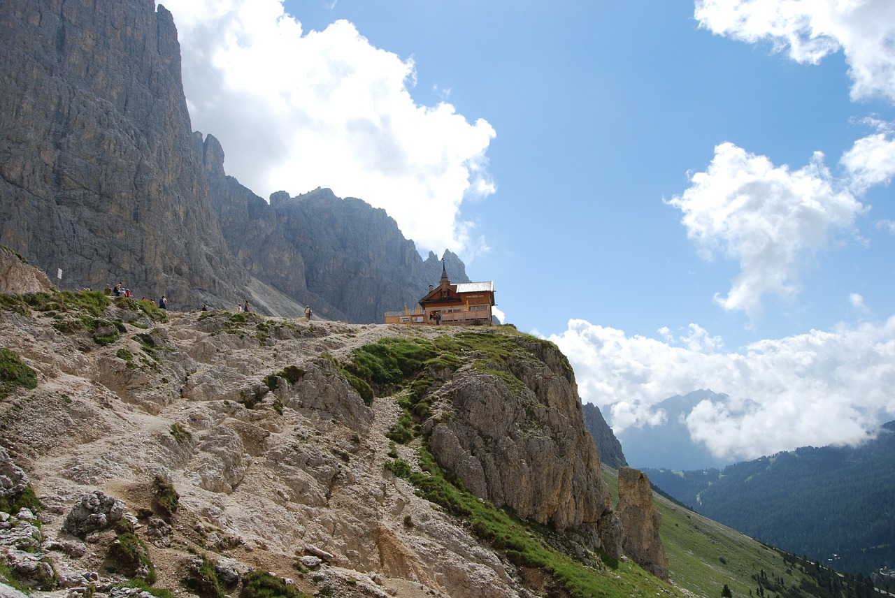 Kalnas, Kalnai, Dolomitai, Italy, Žygiai, Pasivaikščiojimas, Vajolet, Deadbolt, Prieglobstis, Nemokamos Nuotraukos