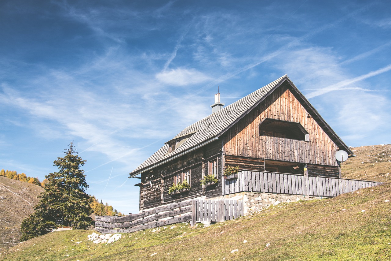 Kalnas, Chalet, Dangus, Alpės, Gamta, Debesys, Austria, Kraštovaizdis, Kalnai, Alpių