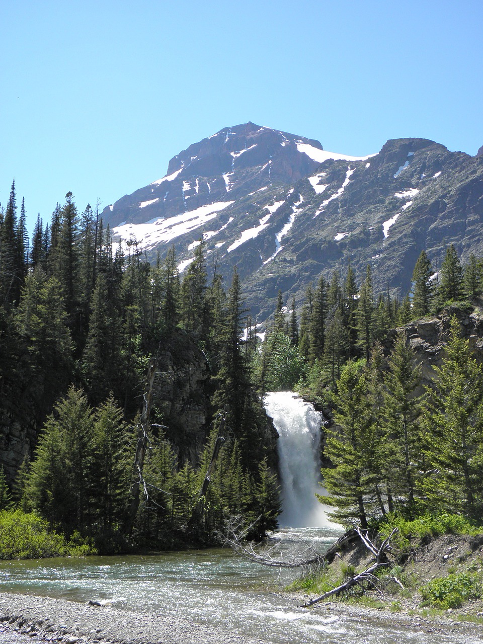 Ledynų Nacionalinis Parkas, Kalnas, Krioklys, Gamta, Miškas, Upė, Lauke, Vaizdingas, Vasaros Sezonas, Nemokamos Nuotraukos