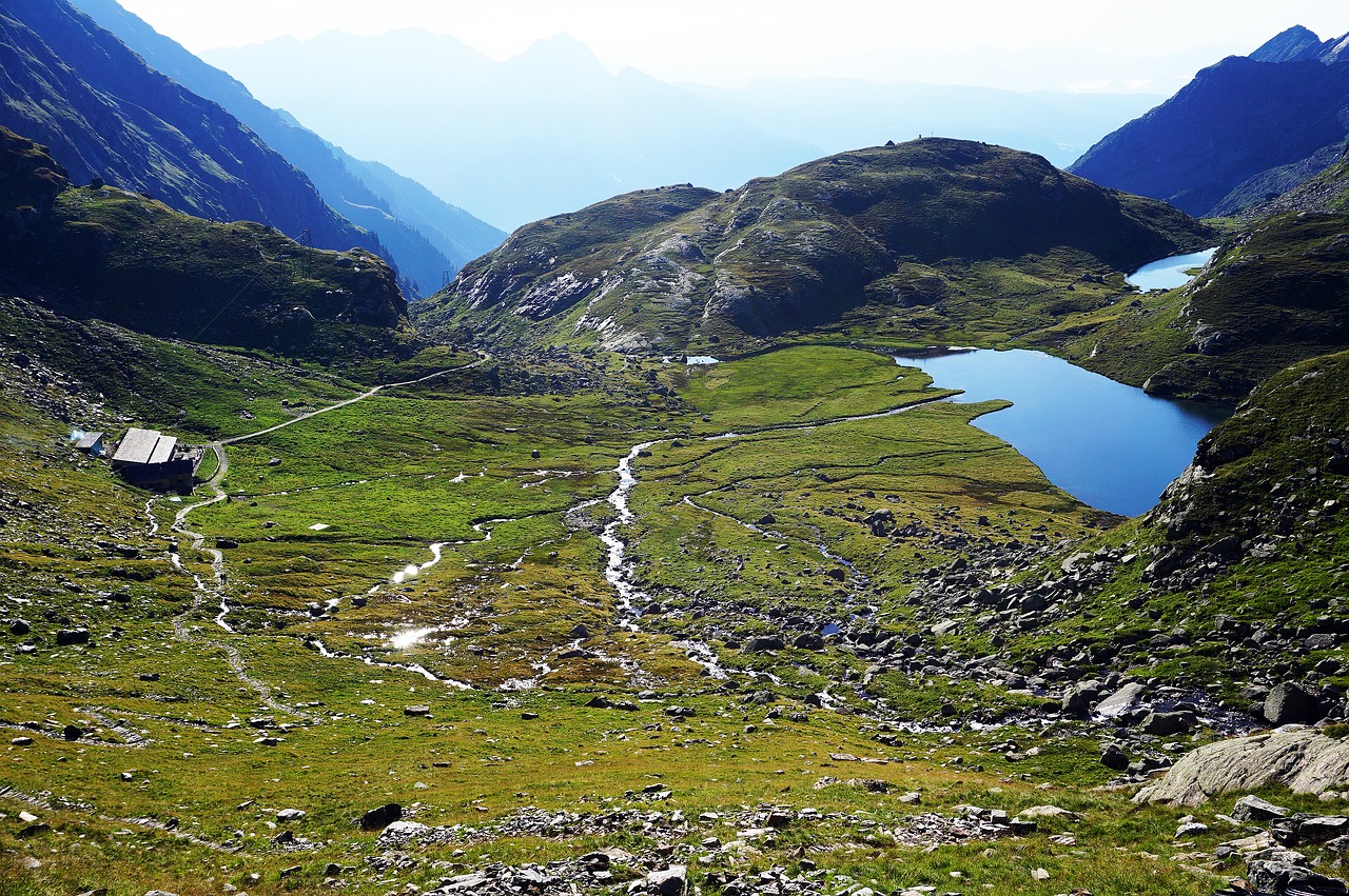 Kalnas, Ežeras, Kalnai, Gamta, Dangus, Kraštovaizdis, Italy, Vasara, Bella, Vanduo