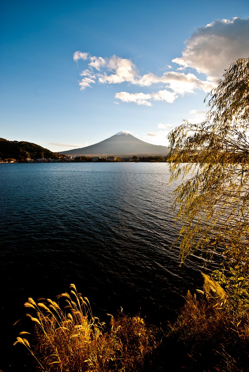Kalnas, Fuji, Ežeras, Kawaguchi, Ruduo, Mėlynas Dangus, Popietė, Ramus, Nemokamos Nuotraukos,  Nemokama Licenzija