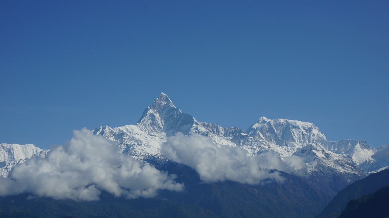 Kalnas, Annapurna, Dangus, Nepalas, Kraštovaizdis, Kelionė, Gamta, Piko, Himalaja, Žygiai