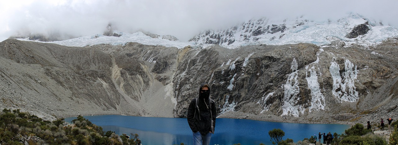 Kalnas, Ežeras, Bergsee, Kraštovaizdis, Sniegas, Peru, Žygiai, Gaubtu, Andes, Lipti