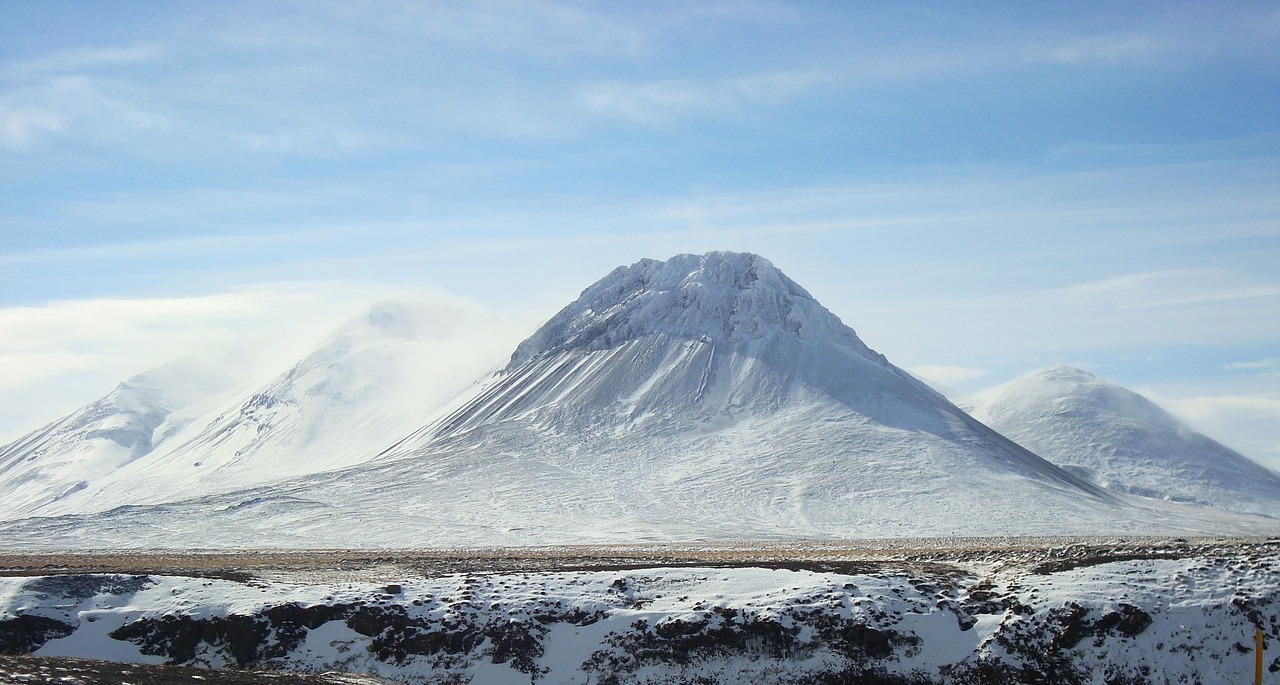 Kalnas, Sniegas, Iceland, Nemokamos Nuotraukos,  Nemokama Licenzija