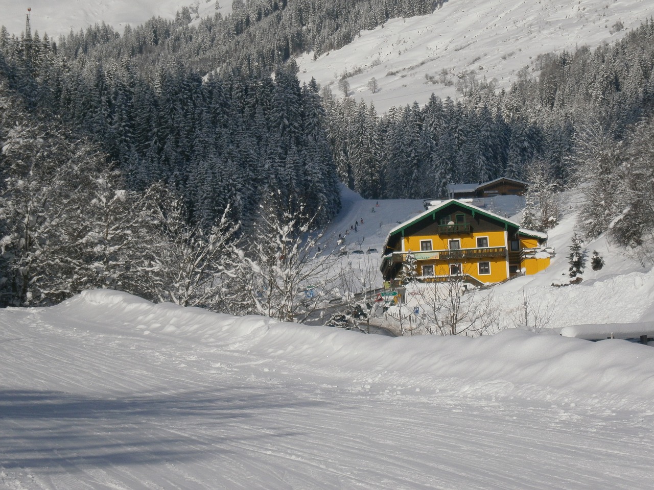 Kalnas, Sniegas, Austria, Chalet, Nemokamos Nuotraukos,  Nemokama Licenzija