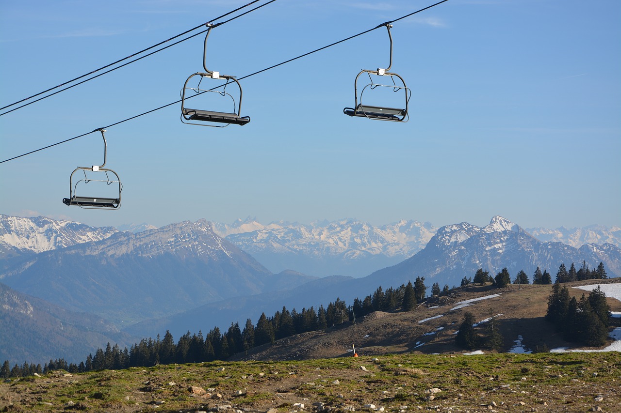 Kalnas, Kėdutės Liftas, Hautes Alpes, Annecy, Haute-Savoie, Panorama, Gamta, Kraštovaizdis, Mėlynas, Dangus