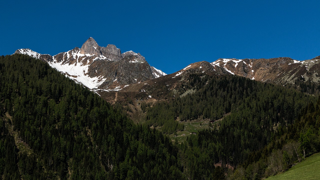 Kalnas, Kalnai, Dangus, Alpių, Miškas, Kraštovaizdis, Tyrol, South Tyrol, Gamta, Tristenas Pabrėžė