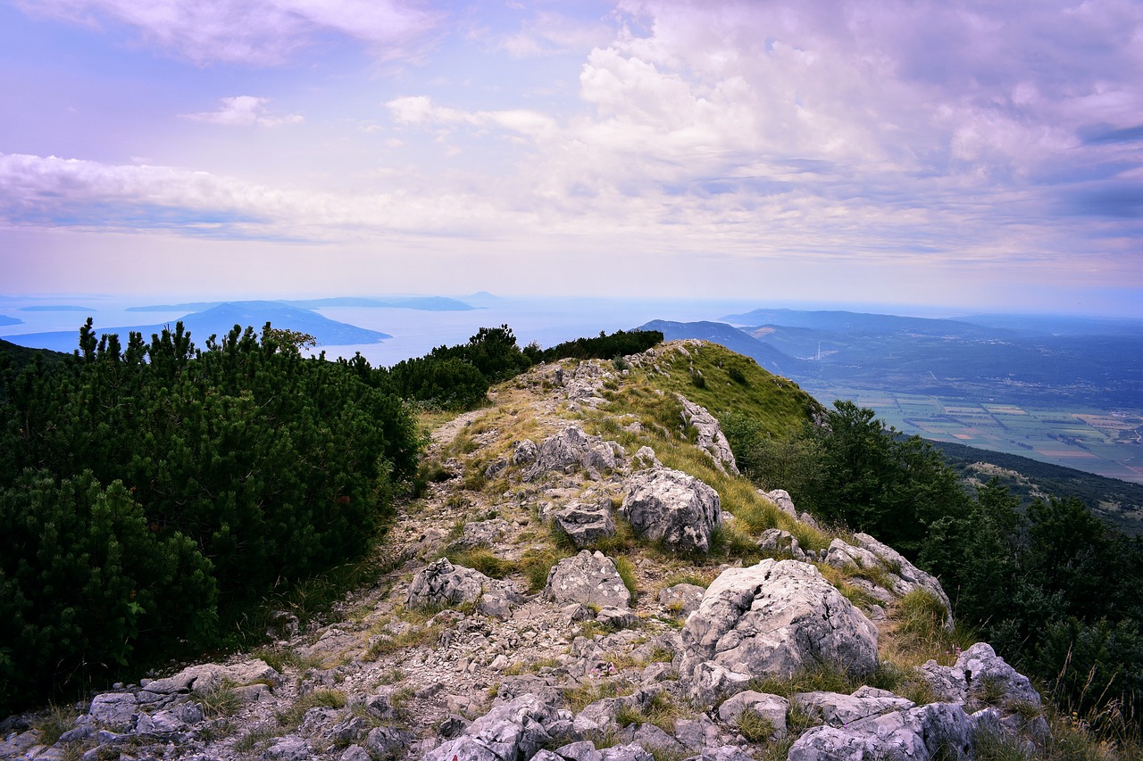 Kalnas, Vaizdas, Panorama, Dangus, Kroatija, Saulė, Alpių, Mėlynas Dangus, Dengtas Dangus, Vasara