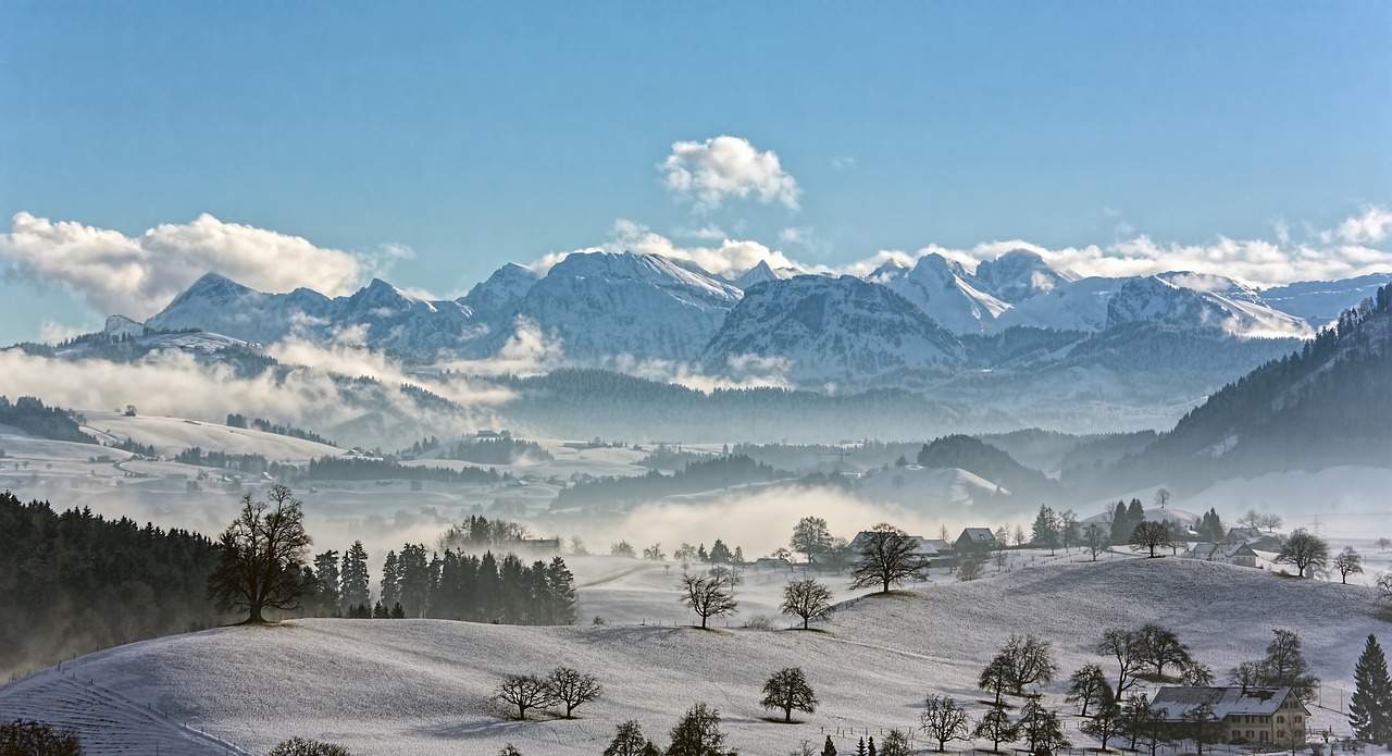 Kalnas, Highland, Kraštovaizdis, Gamta, Sniegas, Žiema, Vaizdas, Kelionė, Medžiai, Augalas