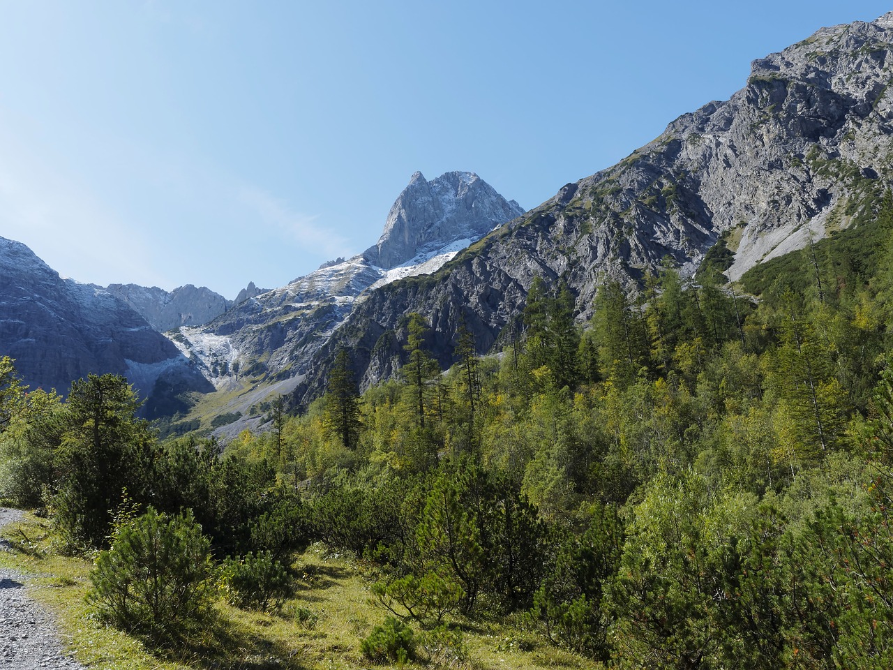 Kalnas, Karwendel, Alpės, Tyrol, Aukščiausiojo Lygio Susitikimas, Austria, Tirol, Gramai, Lamsenspitze, Nemokamos Nuotraukos